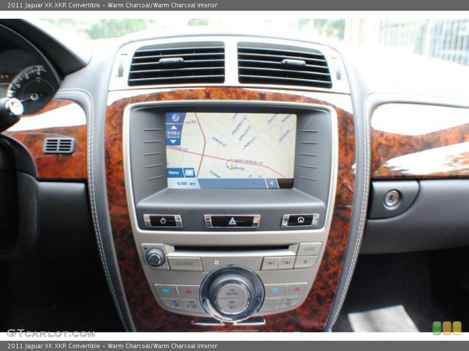 Warm Charcoal/Warm Charcoal Interior Navigation for the 2011 Jaguar XK XKR Convertible #68800718