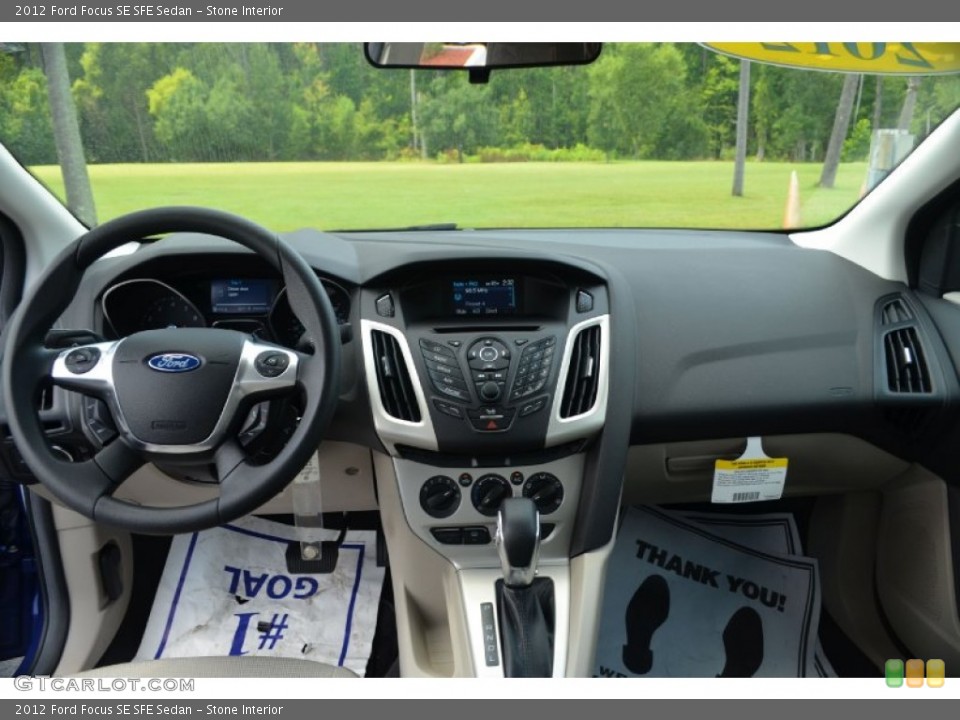 Stone Interior Dashboard for the 2012 Ford Focus SE SFE Sedan #68800909