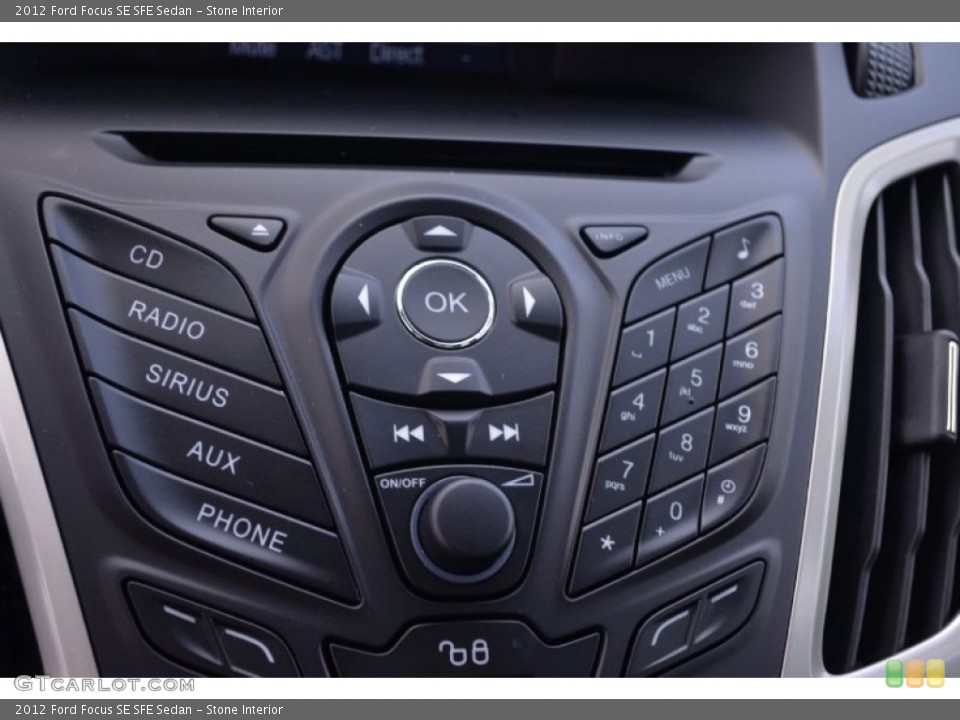 Stone Interior Controls for the 2012 Ford Focus SE SFE Sedan #68801030
