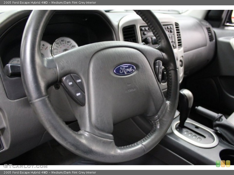 Medium/Dark Flint Grey Interior Steering Wheel for the 2005 Ford Escape Hybrid 4WD #68801717