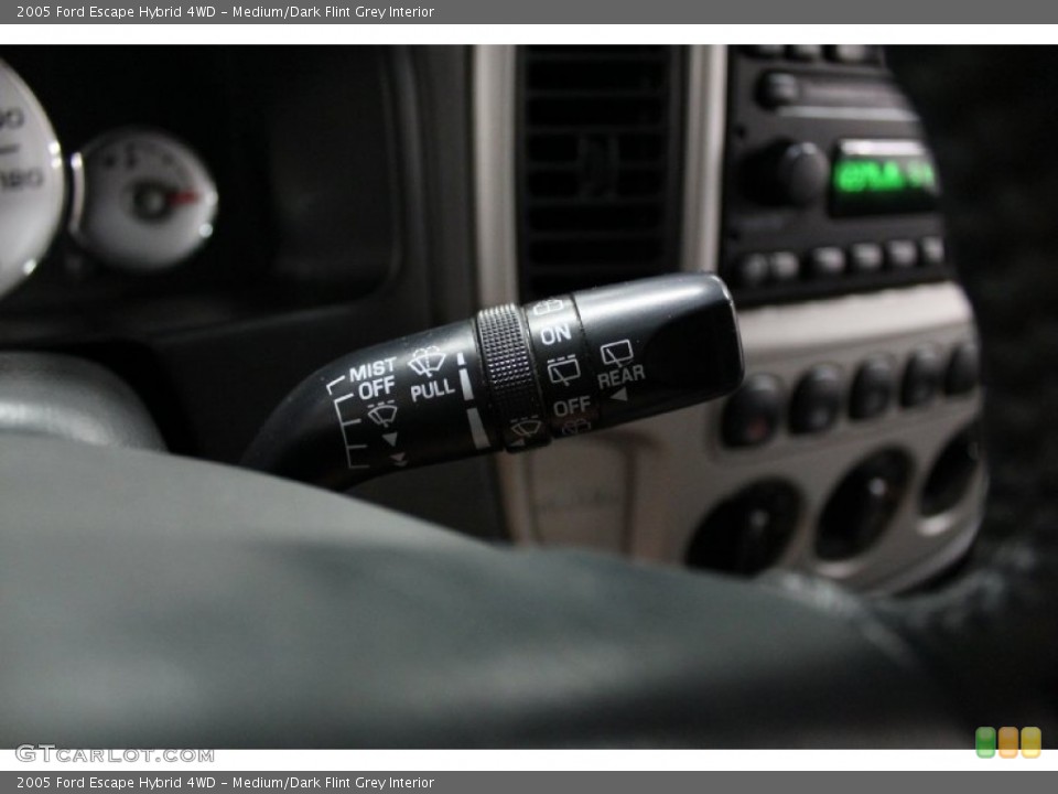 Medium/Dark Flint Grey Interior Controls for the 2005 Ford Escape Hybrid 4WD #68801873