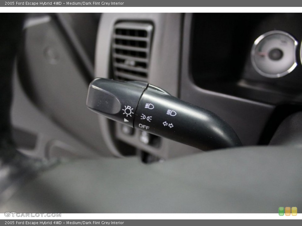 Medium/Dark Flint Grey Interior Controls for the 2005 Ford Escape Hybrid 4WD #68801882