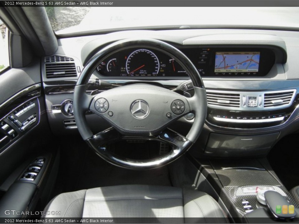 AMG Black Interior Dashboard for the 2012 Mercedes-Benz S 63 AMG Sedan #68803238