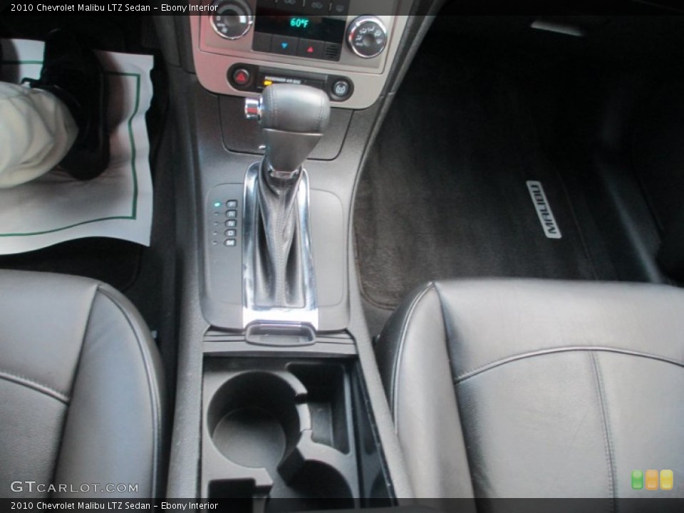Ebony Interior Transmission for the 2010 Chevrolet Malibu LTZ Sedan #68804240