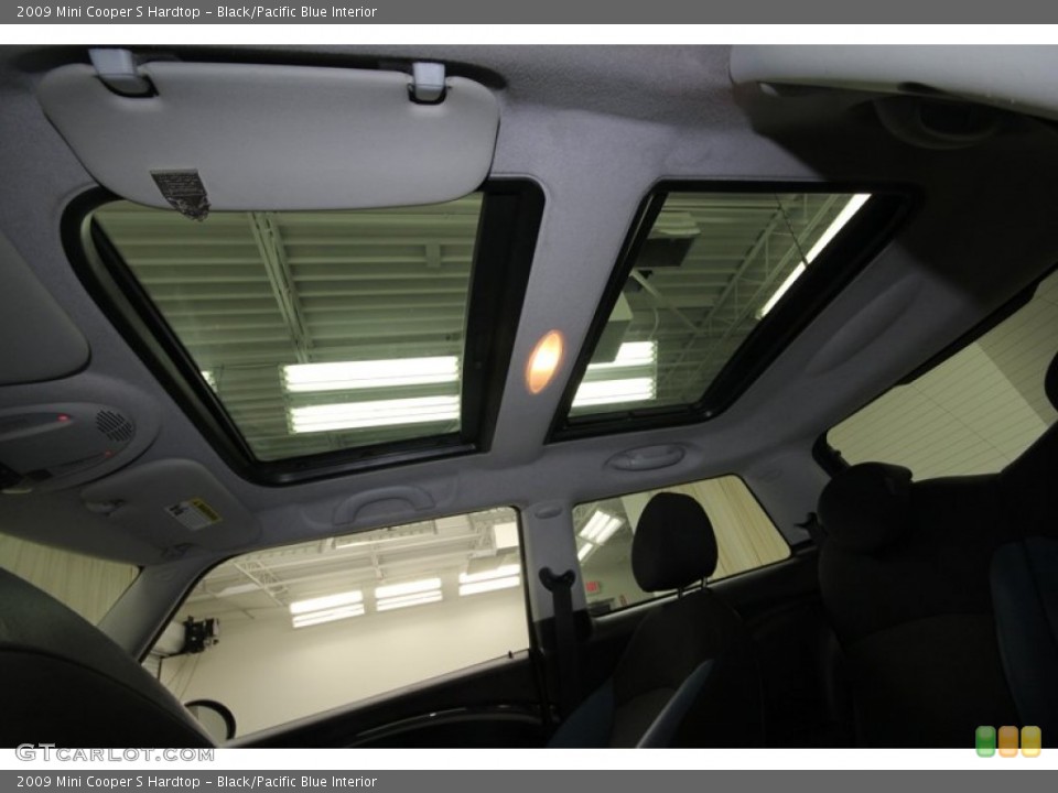 Black/Pacific Blue Interior Sunroof for the 2009 Mini Cooper S Hardtop #68804828