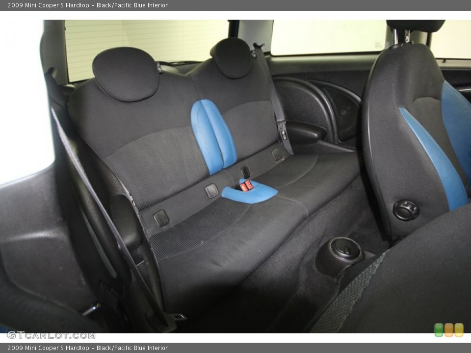 Black/Pacific Blue Interior Rear Seat for the 2009 Mini Cooper S Hardtop #68804855
