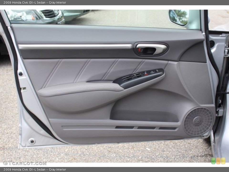 Gray Interior Door Panel for the 2009 Honda Civic EX-L Sedan #68805254