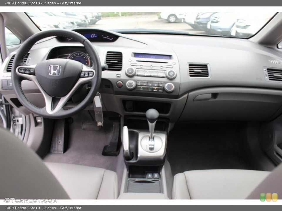 Gray Interior Dashboard for the 2009 Honda Civic EX-L Sedan #68805281