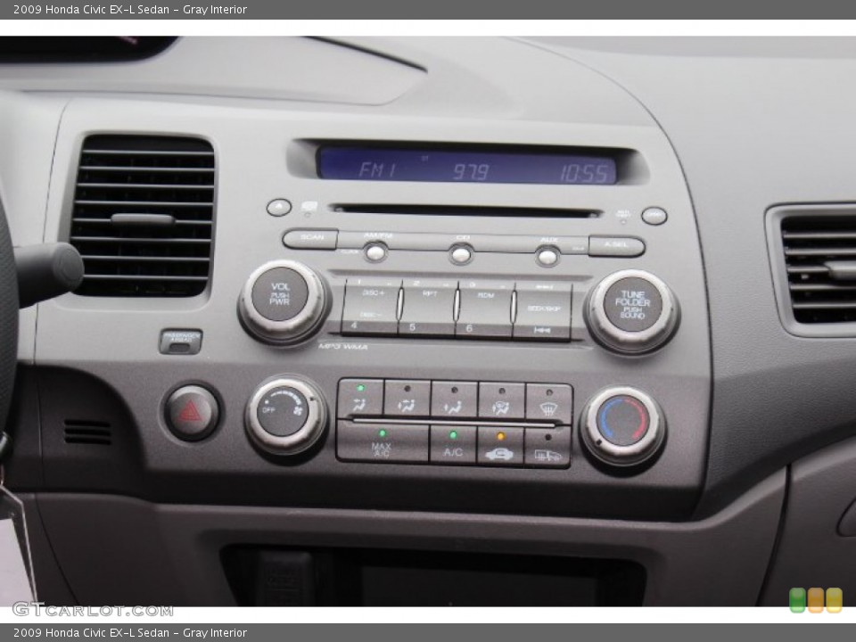 Gray Interior Controls for the 2009 Honda Civic EX-L Sedan #68805290