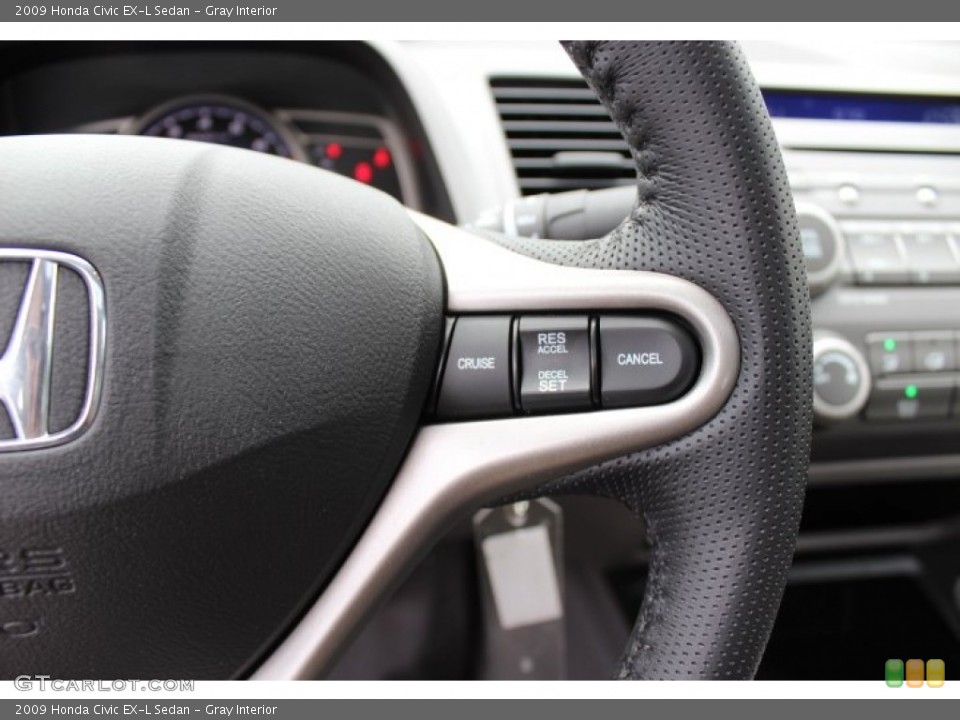 Gray Interior Controls for the 2009 Honda Civic EX-L Sedan #68805317