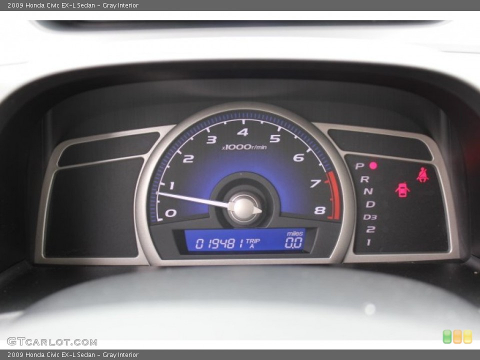 Gray Interior Gauges for the 2009 Honda Civic EX-L Sedan #68805323