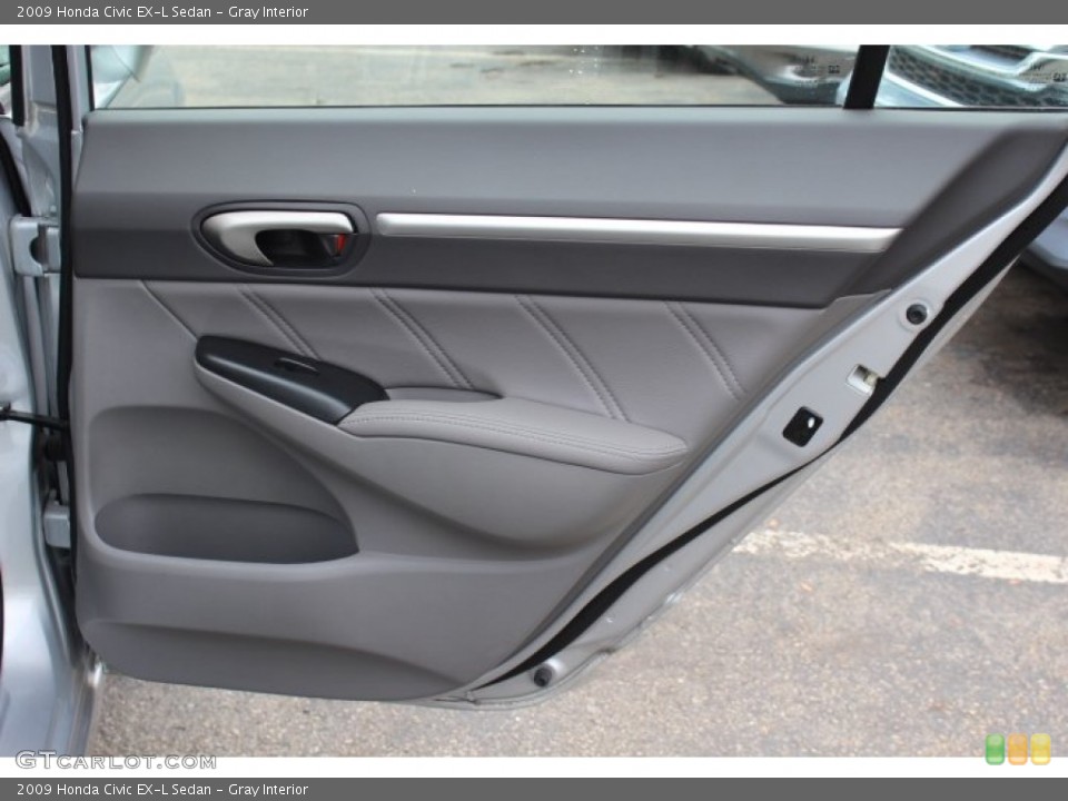Gray Interior Door Panel for the 2009 Honda Civic EX-L Sedan #68805352