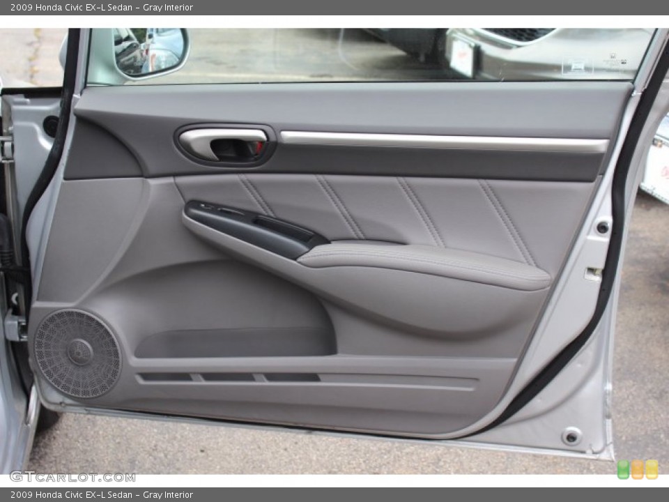 Gray Interior Door Panel for the 2009 Honda Civic EX-L Sedan #68805369