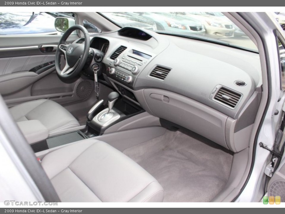 Gray Interior Photo for the 2009 Honda Civic EX-L Sedan #68805380