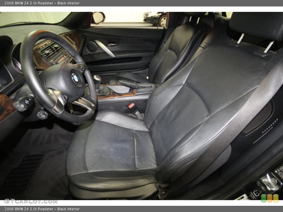 Black Interior Front Seat for the 2006 BMW Z4 3.0i Roadster #68806313