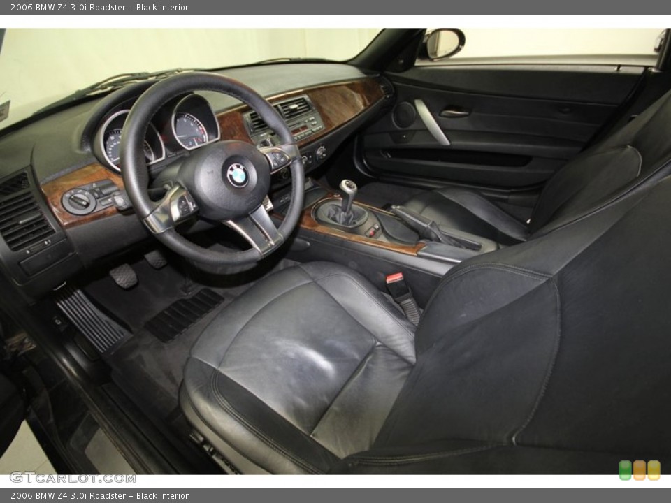 Black Interior Prime Interior for the 2006 BMW Z4 3.0i Roadster #68806322