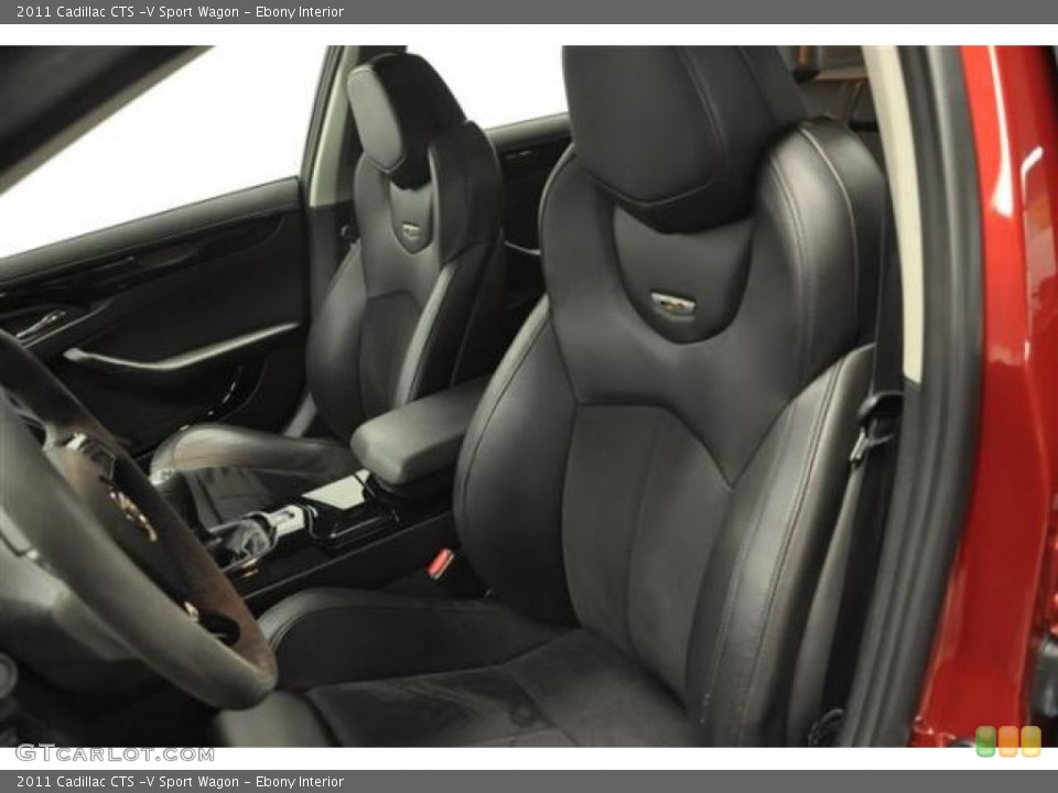 Ebony Interior Front Seat for the 2011 Cadillac CTS -V Sport Wagon #68809301