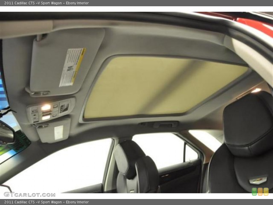 Ebony Interior Sunroof for the 2011 Cadillac CTS -V Sport Wagon #68809337