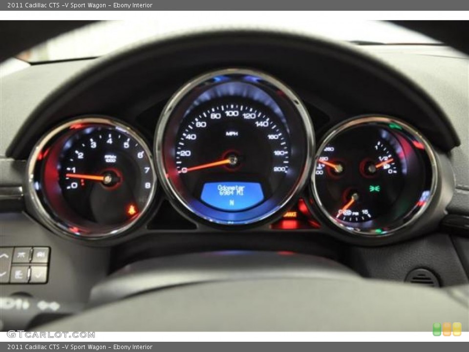 Ebony Interior Gauges for the 2011 Cadillac CTS -V Sport Wagon #68809406