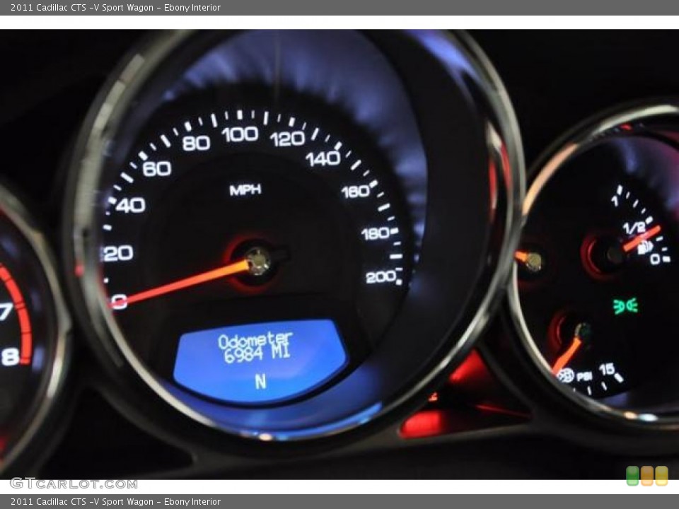 Ebony Interior Gauges for the 2011 Cadillac CTS -V Sport Wagon #68809415