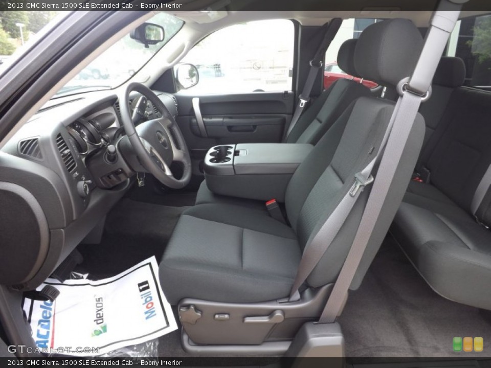 Ebony Interior Photo for the 2013 GMC Sierra 1500 SLE Extended Cab #68810694