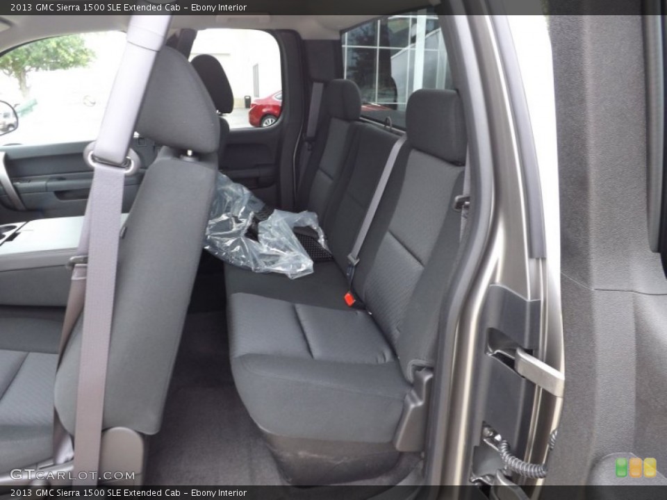 Ebony Interior Photo for the 2013 GMC Sierra 1500 SLE Extended Cab #68810918