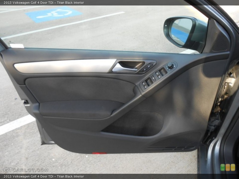 Titan Black Interior Door Panel for the 2013 Volkswagen Golf 4 Door TDI #68812565