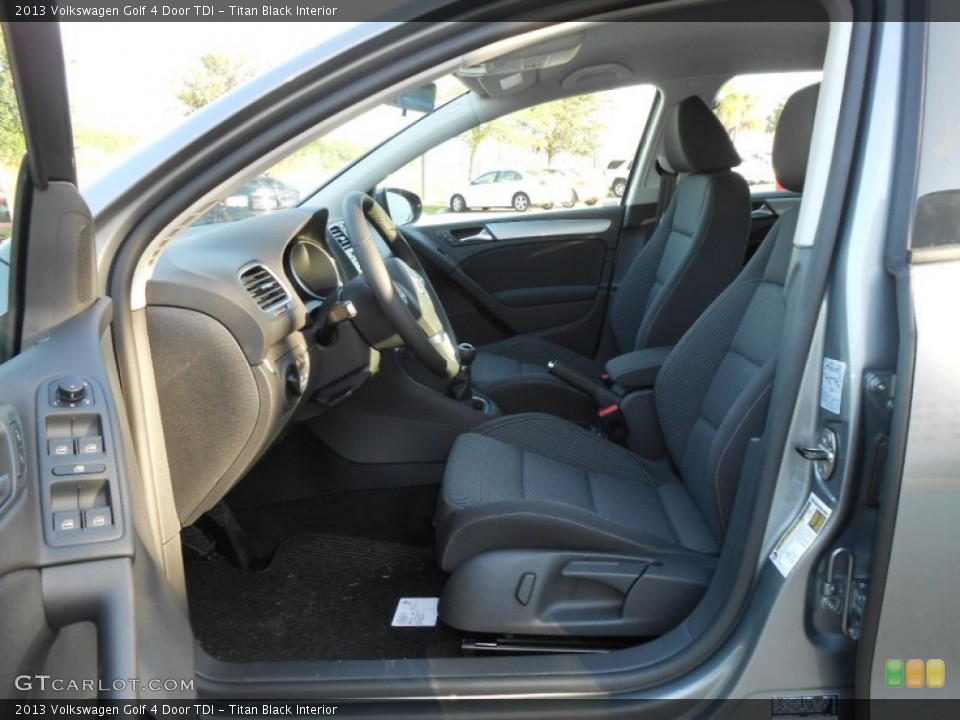 Titan Black Interior Photo for the 2013 Volkswagen Golf 4 Door TDI #68812574