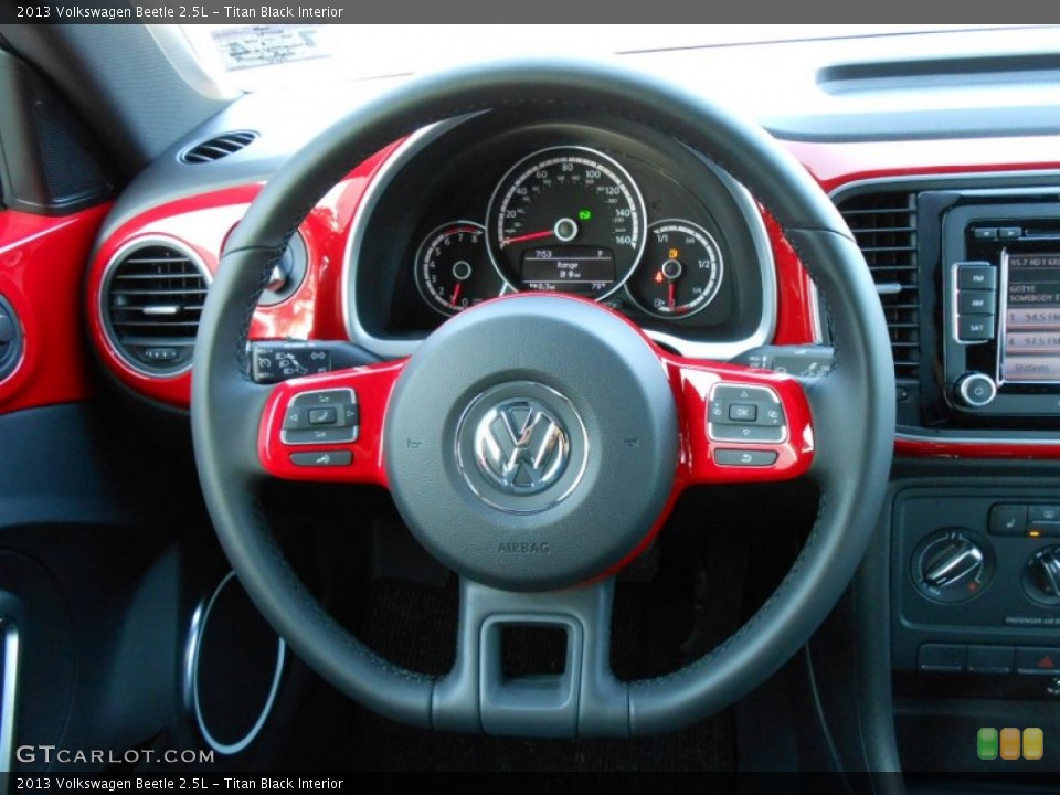 Titan Black Interior Steering Wheel for the 2013 Volkswagen Beetle 2.5L #68813054