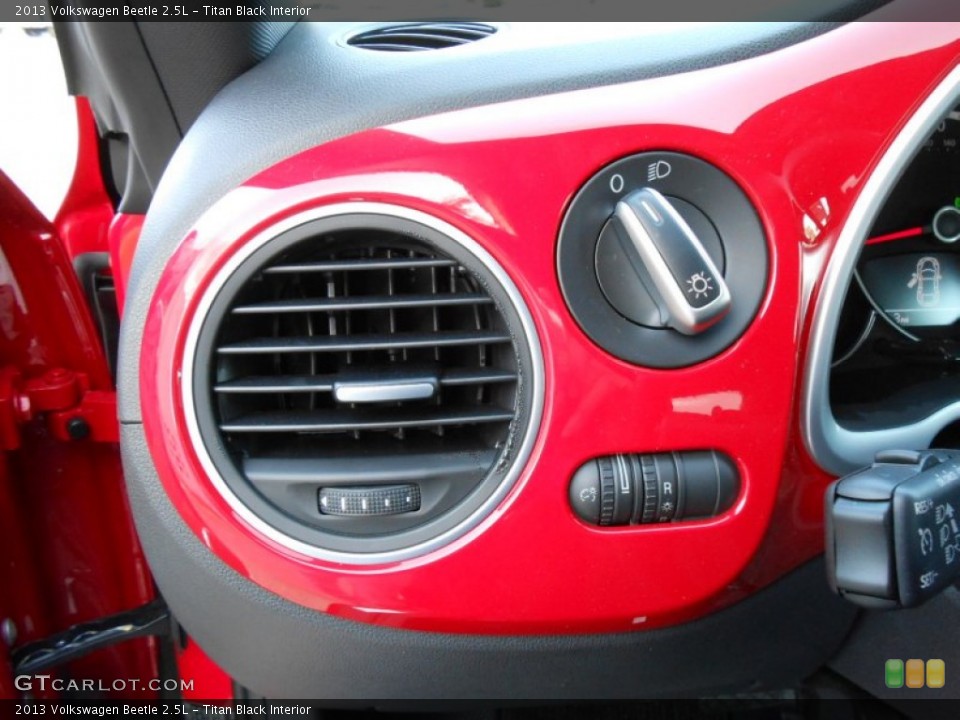 Titan Black Interior Controls for the 2013 Volkswagen Beetle 2.5L #68813090