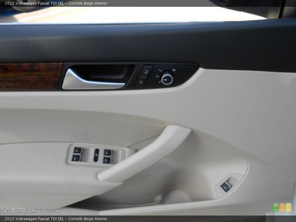Cornsilk Beige Interior Controls for the 2013 Volkswagen Passat TDI SEL #68813540