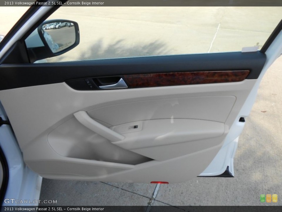 Cornsilk Beige Interior Door Panel for the 2013 Volkswagen Passat 2.5L SEL #68813660