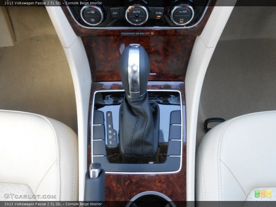Cornsilk Beige Interior Transmission for the 2013 Volkswagen Passat 2.5L SEL #68813711