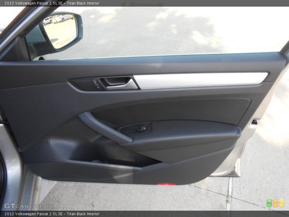Titan Black Interior Door Panel for the 2013 Volkswagen Passat 2.5L SE #68813876