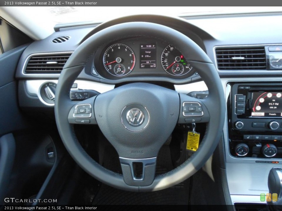 Titan Black Interior Steering Wheel for the 2013 Volkswagen Passat 2.5L SE #68813909