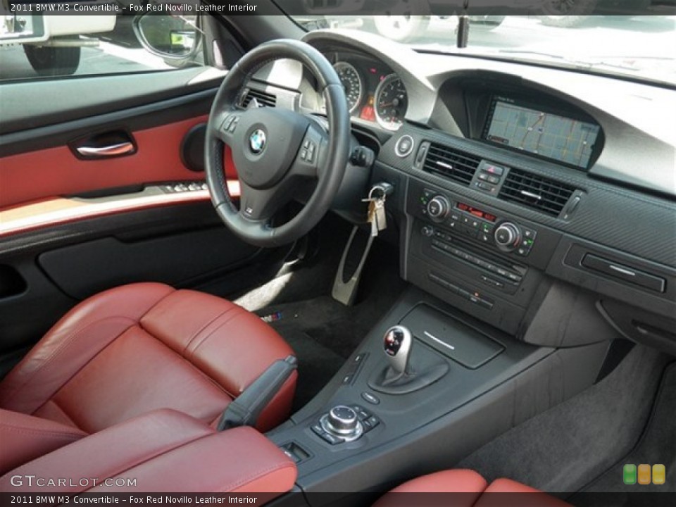 Fox Red Novillo Leather Interior Dashboard for the 2011 BMW M3 Convertible #68814866