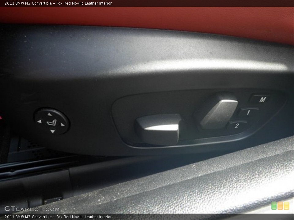 Fox Red Novillo Leather Interior Controls for the 2011 BMW M3 Convertible #68814926