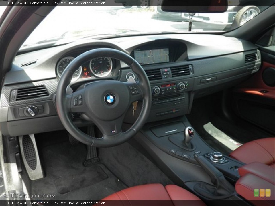 Fox Red Novillo Leather Interior Dashboard for the 2011 BMW M3 Convertible #68814938