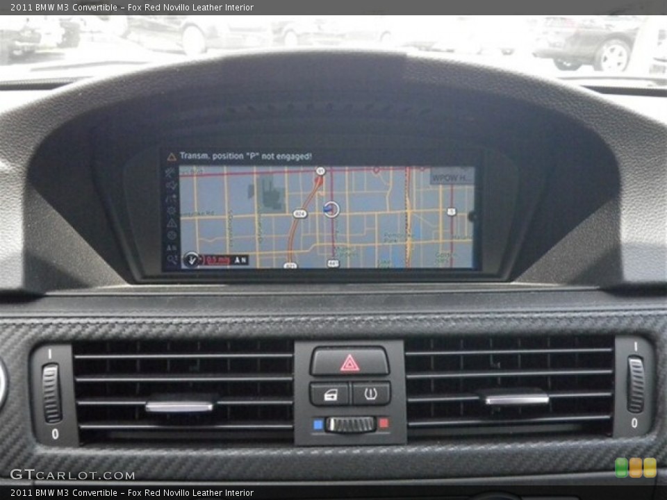 Fox Red Novillo Leather Interior Navigation for the 2011 BMW M3 Convertible #68814986