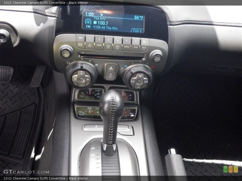 Black Interior Controls for the 2012 Chevrolet Camaro SS/RS Convertible #68815349