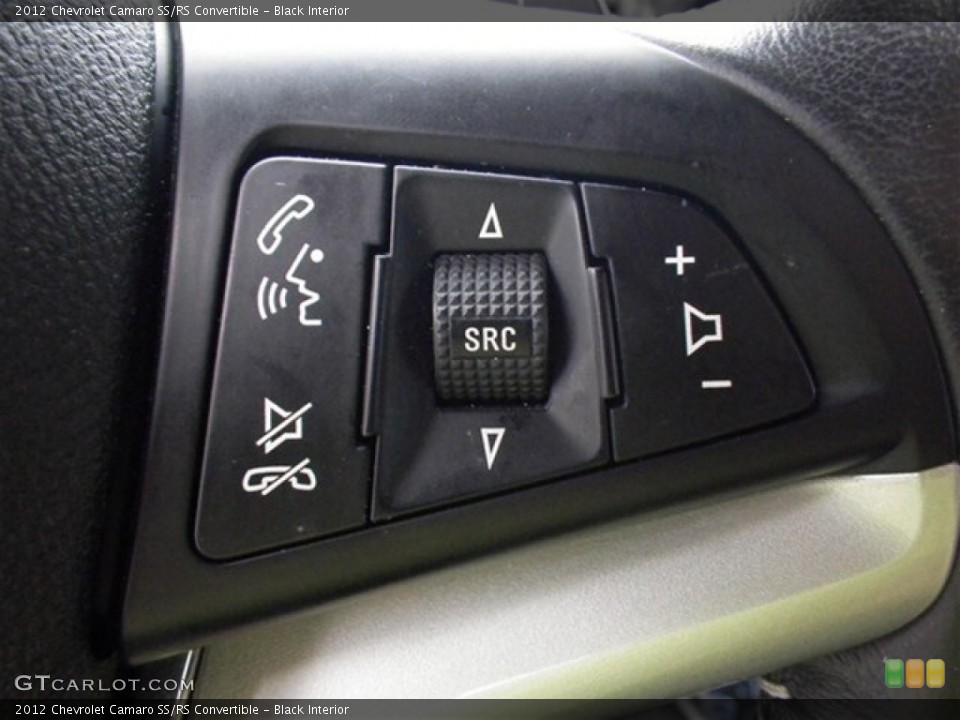 Black Interior Controls for the 2012 Chevrolet Camaro SS/RS Convertible #68815409