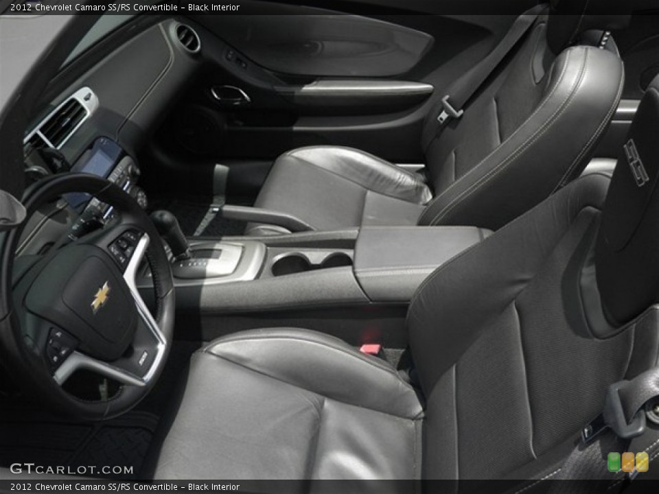 Black Interior Front Seat for the 2012 Chevrolet Camaro SS/RS Convertible #68815457