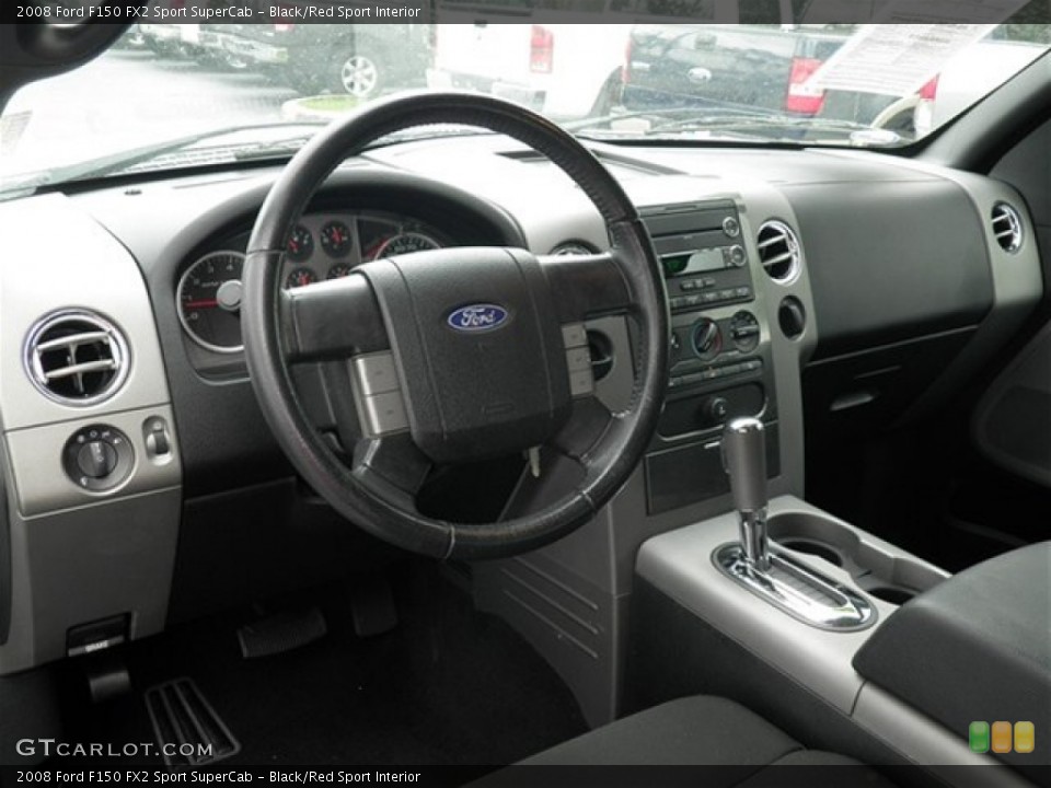 Black/Red Sport Interior Dashboard for the 2008 Ford F150 FX2 Sport SuperCab #68816156