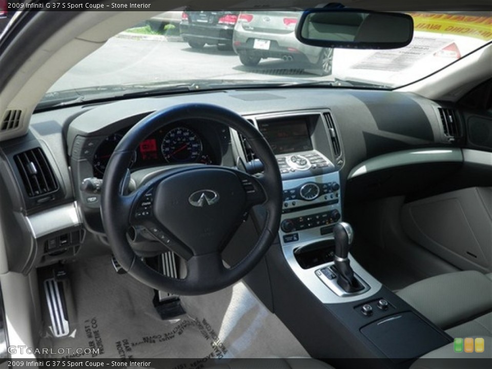 Stone Interior Dashboard for the 2009 Infiniti G 37 S Sport Coupe #68816522