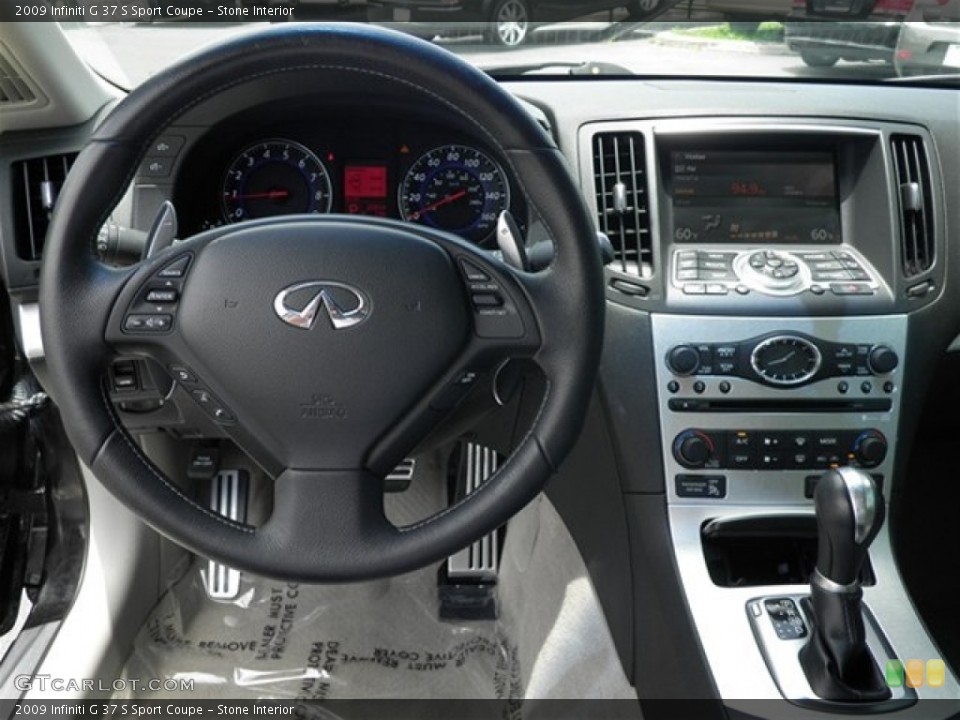 Stone Interior Steering Wheel for the 2009 Infiniti G 37 S Sport Coupe #68816531