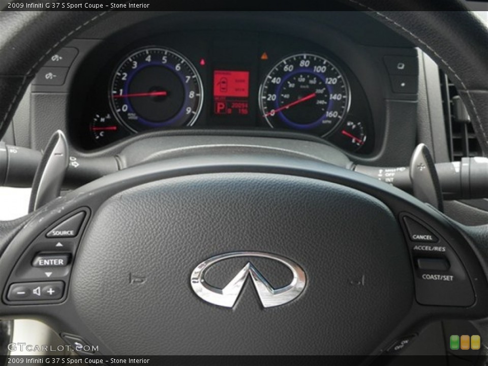 Stone Interior Gauges for the 2009 Infiniti G 37 S Sport Coupe #68816555