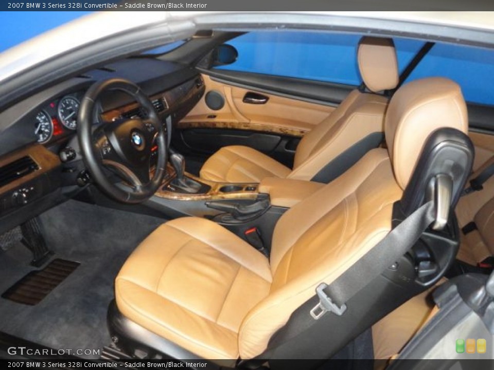 Saddle Brown/Black Interior Photo for the 2007 BMW 3 Series 328i Convertible #68816828