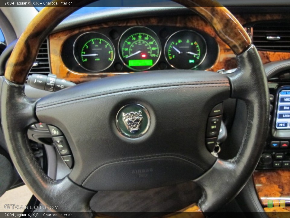 Charcoal Interior Steering Wheel for the 2004 Jaguar XJ XJR #68817149