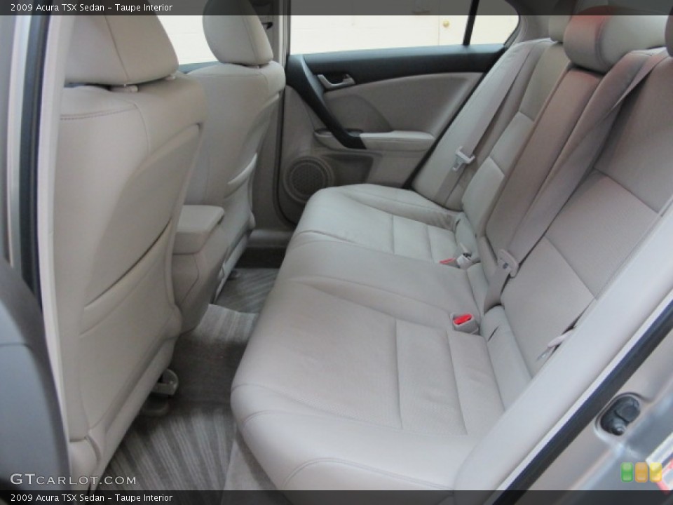 Taupe Interior Rear Seat for the 2009 Acura TSX Sedan #68817692