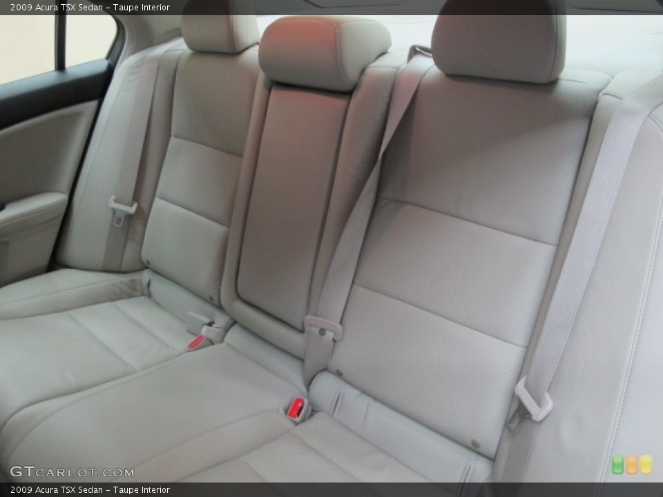 Taupe Interior Rear Seat for the 2009 Acura TSX Sedan #68817701